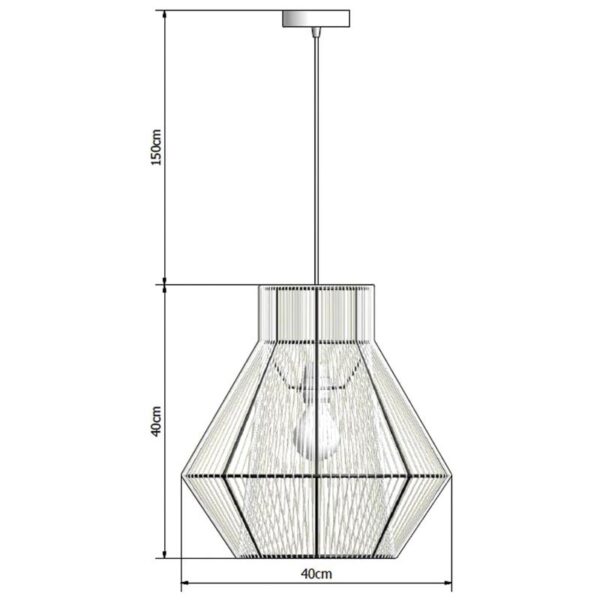 Pakabinamas šviestuvas ARD WIRE 40/40 (1) - Pakabinami šviestuvai, Vidaus šviestuvai