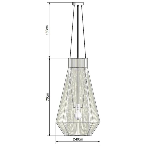 Pakabinamas šviestuvas ARD WIRE 40/70 (1) - Pakabinami šviestuvai, Vidaus šviestuvai