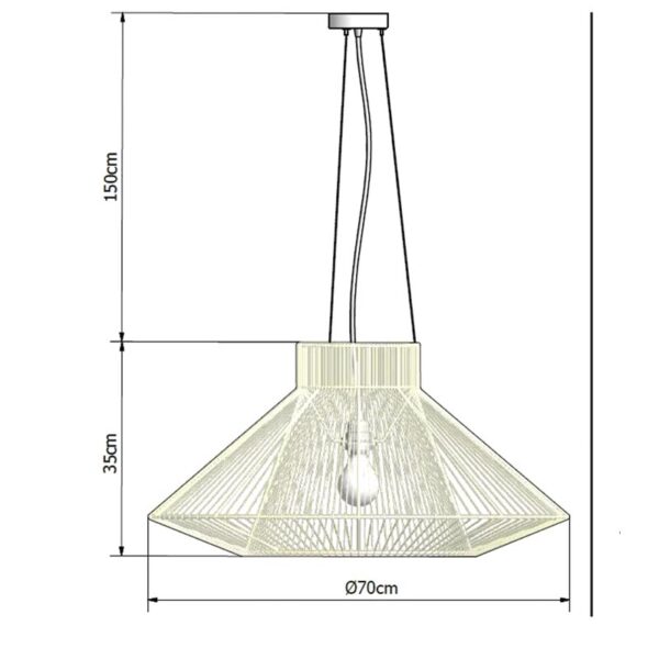 Pakabinamas šviestuvas ARD WIRE 70/35 (1) - Pakabinami šviestuvai, Vidaus šviestuvai