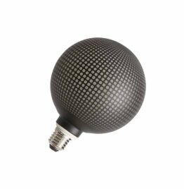 LED lemputė B047 G125 E27 3W 2700K Black dots - LED lemputės, Lemputės ir priedai