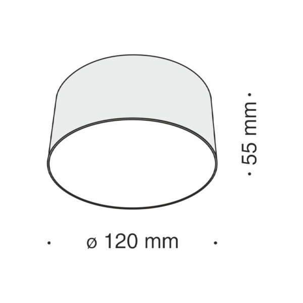 Lubinis šviestuvas ZON 4000K C032CL-L12B4K - Lubiniai šviestuvai, Vidaus šviestuvai