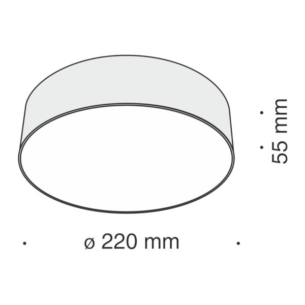 Lubinis šviestuvas ZON 4000K C032CL-L32W4K - Lubiniai šviestuvai, Vidaus šviestuvai