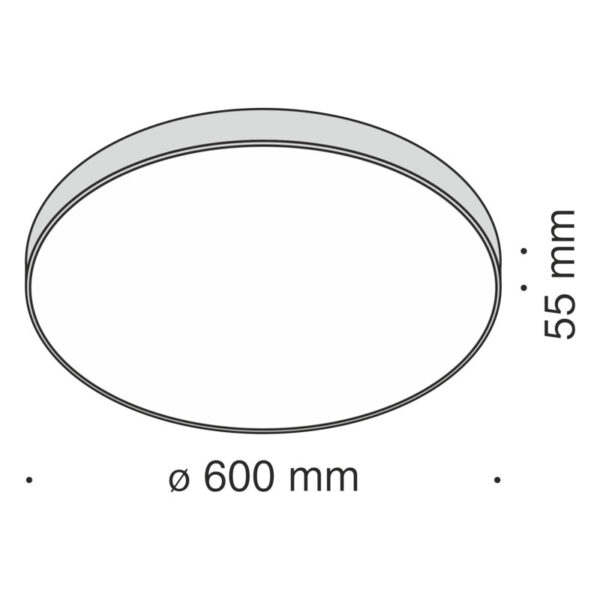 Lubinis šviestuvas ZON 4000K C032CL-L96B4K - Lubiniai šviestuvai, Vidaus šviestuvai