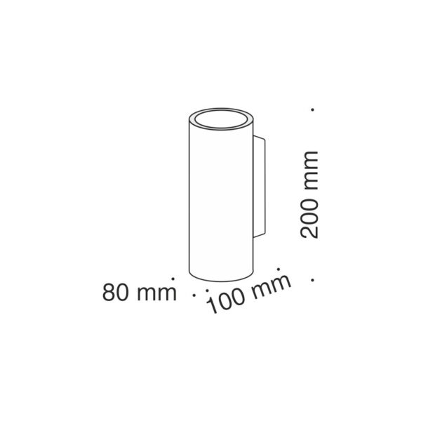 Sieninis šviestuvas FOCUS DESIGN C069WL-02MG - Sieniniai šviestuvai, Vidaus šviestuvai