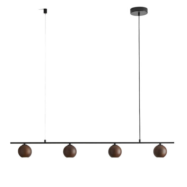 Pakabinamas šviestuvas LITA 4 WALNUT - Pakabinami šviestuvai, Vidaus šviestuvai
