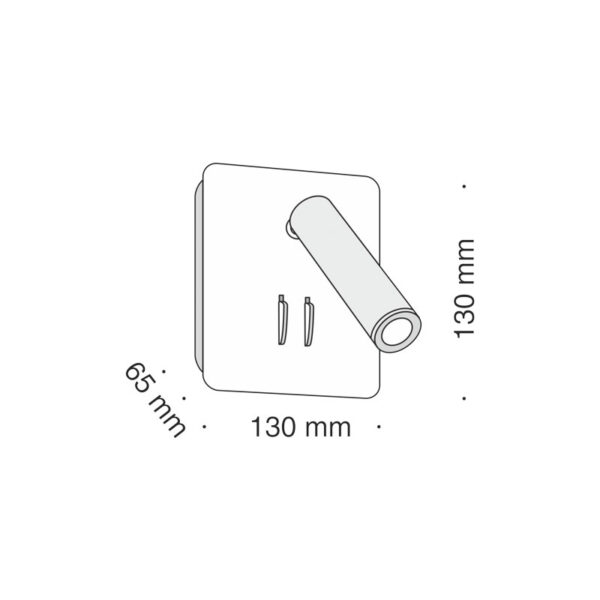 Sieninis šviestuvas IOS 176 C175-WL-01-6W-MG - Sieniniai šviestuvai, Vidaus šviestuvai