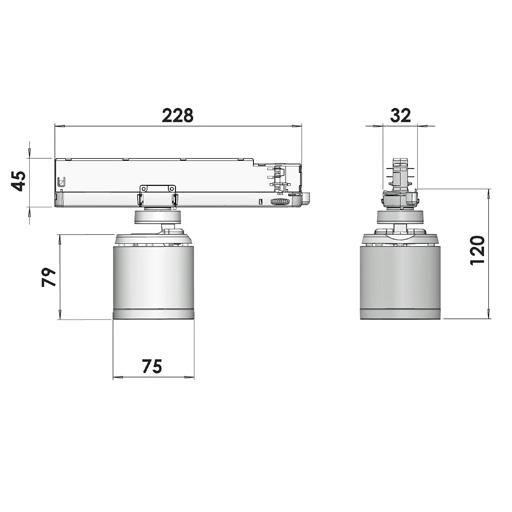 Akcentinis šviestuvas GA-017 CASA 6G06/930 WFL 25W juodas 35° - Akcentiniai, taškiniai šviestuvai, Vidaus šviestuvai