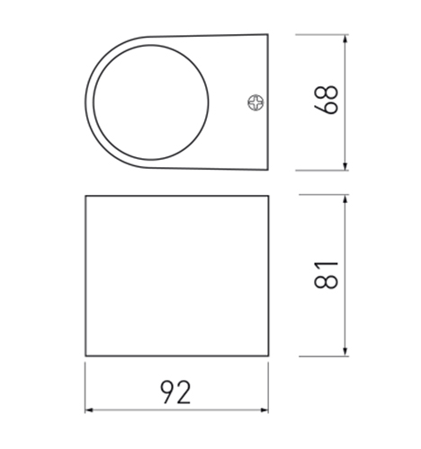 Sieninis lauko šviestuvas TIAGO 1x35W IP54 black - Lauko šviestuvai, Sieniniai lauko šviestuvai