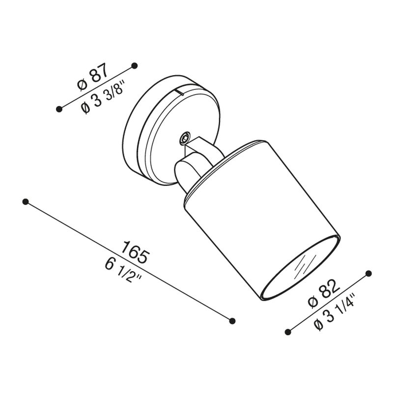 Lauko prožektorius NOA 100 Wall  16W 3000K IP66 Green - Lauko šviestuvai, Sieniniai lauko šviestuvai