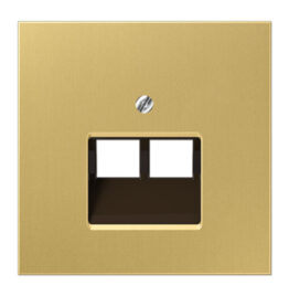 Kompiuterinis dangtelis be rėmelio ME2969-2UAC CLASSIC BRASS - Elektros instaliacija, Potinkiniai kištukiniai lizdai ir jungikliai