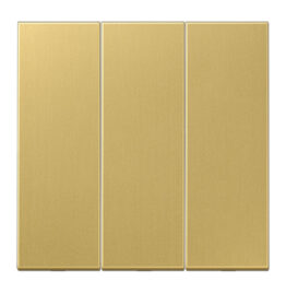 Klavišas trigubas be rėmelio ME993C CLASSIC BRASS - Elektros instaliacija, Potinkiniai kištukiniai lizdai ir jungikliai