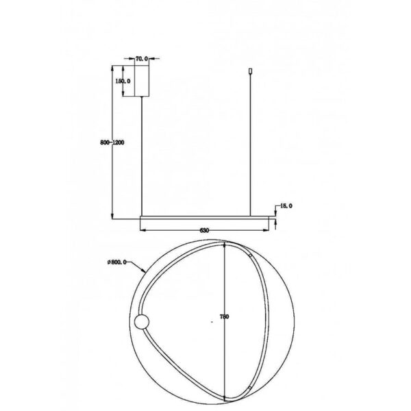 Pakabinamas šviestuvas GLINT MOD072PL-L36B3K1 - Pakabinami šviestuvai, Vidaus šviestuvai
