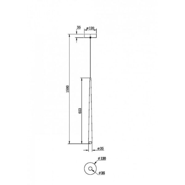 Pakabinamas šviestuvas CASCADE MOD132PL-L36BSK - Pakabinami šviestuvai, Vidaus šviestuvai