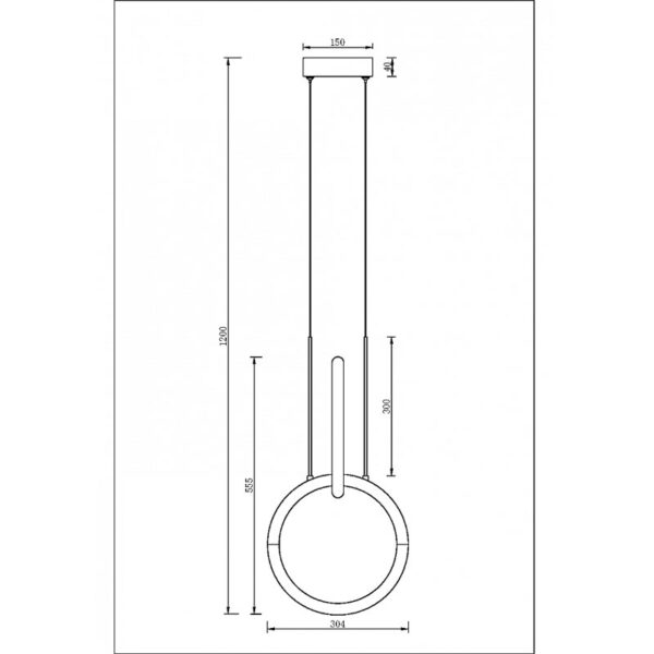 Pakabinamas šviestuvas NODE MOD165PL-L18B3K - Pakabinami šviestuvai, Vidaus šviestuvai