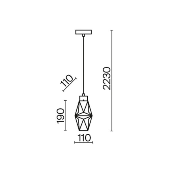 Pakabinamas šviestuvas COCTAIL TIME MOD325PL-01G - Pakabinami šviestuvai, Vidaus šviestuvai