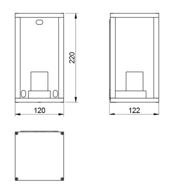 Sieninis lauko šviestuvas VENTANA IP54 black - Lauko šviestuvai, Sieniniai lauko šviestuvai