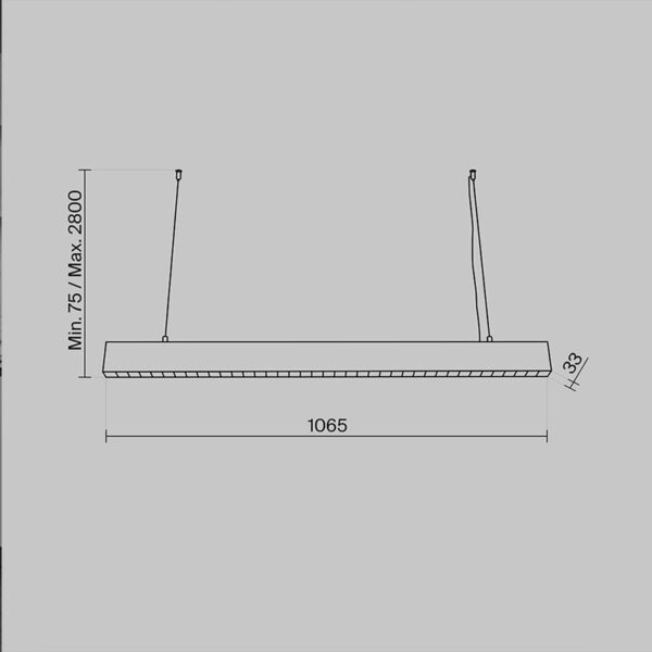 Pakabinamas šviestuvas POINTS 4000K 40W P050PL-L40B4K - Pakabinami šviestuvai, Pakabinami šviestuvai, Vidaus šviestuvai