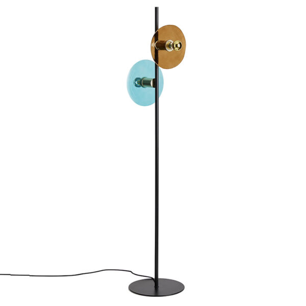 Pastatomas šviestuvas OHLALA BLACK/turquoise/brown - Toršerai, pastatomi šviestuvai, Toršerai, pastatomi šviestuvai, Vidaus šviestuvai