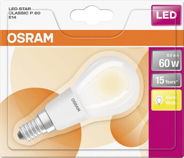LED lemputė PARA LED CLP60 GLFR 6.5W/827 E14 230V - LED lemputės, Lemputės ir priedai