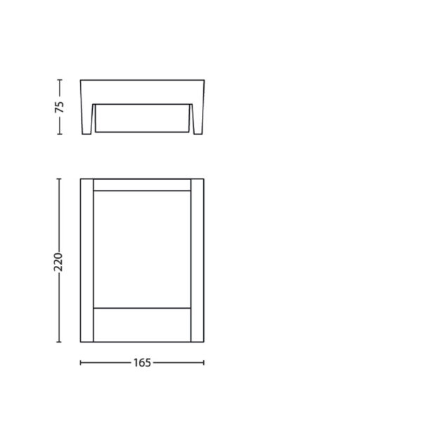 Sieninis šviestuvas ARBOUR 3000K 3.8W 8719514490222 - Lauko šviestuvai, Sieniniai lauko šviestuvai