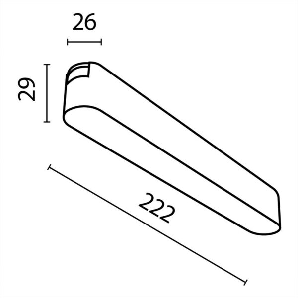 Magnetinis šviestuvas RADITY 4000K 12W TR080-1-12W4K-W - Apšvietimo sistemos, Radity magnetinė sistema