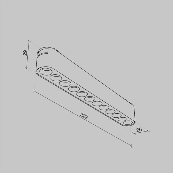 Magnetinis šviestuvas RADITY 3000K 12W TR082-1-12W3K-M-B - Apšvietimo sistemos, Radity magnetinė sistema