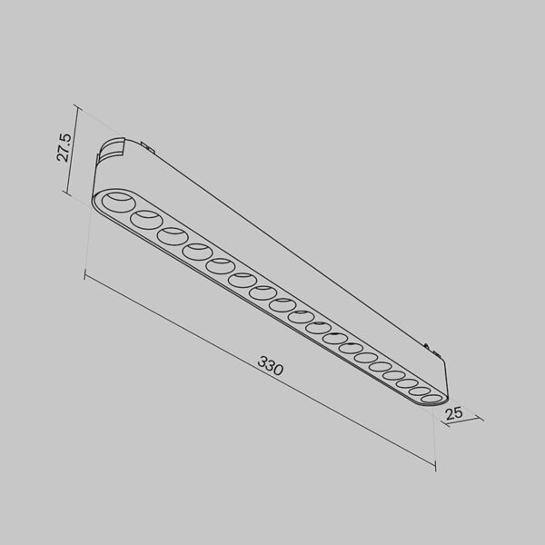 Magnetinis šviestuvas RADITY 3000K 16W TR082-1-18W3K-M-B - Apšvietimo sistemos, Radity magnetinė sistema