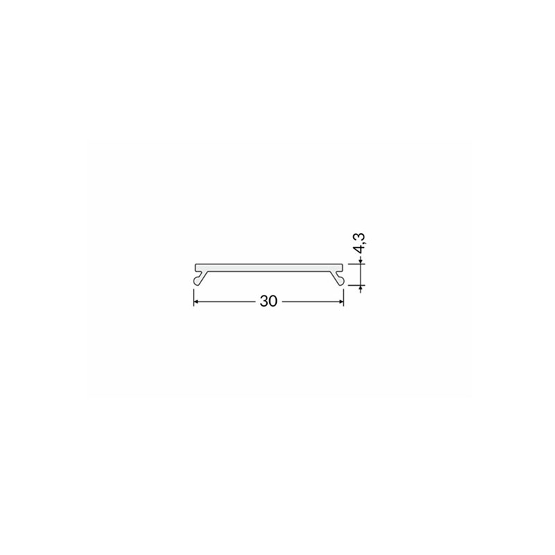 LED profilio gaubtas C9 CLICK 3M V3470038,Topmet - LED juostos, profiliai