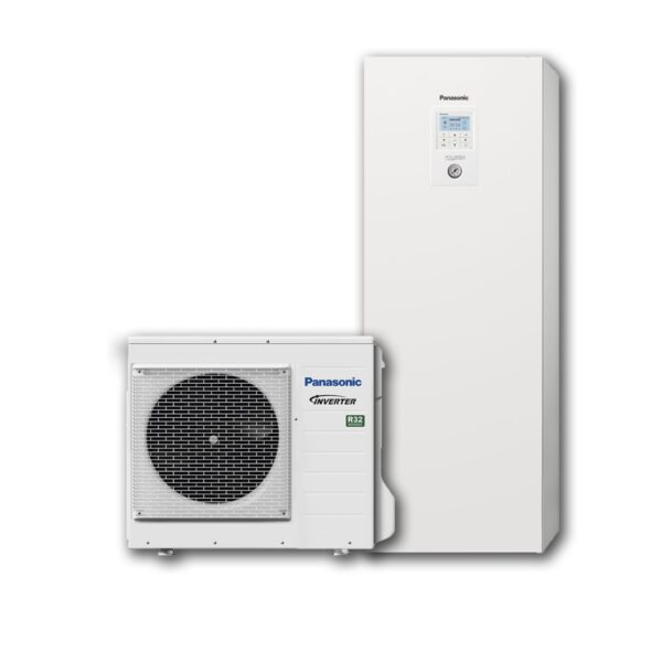 Panasonic Aquarea WH-ADC0309J3E5/WH-UD07JE5 šilumos siurblys, Oras/Vanduo, su integruota 185 l talpa, 7 kW,Panasonic - Šildymas, Šilumos siurbliai oras/vanduo