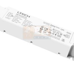 36W LED maitinimo šaltinis 24V, 1.5A, TRIAC, ELV, PUSH-DIM, PWM tipo išėjimas, LTECH - Maitinimo šaltiniai