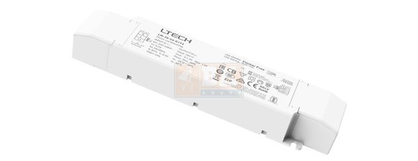 36W LED maitinimo šaltinis 24V, 1.5A, TRIAC, ELV, PUSH-DIM, PWM tipo išėjimas, LTECH - Maitinimo šaltiniai