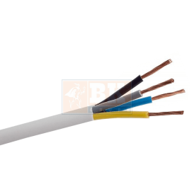 OMY 4x1.0mm2,maitinimo kabelis daugiavielis baltas - Elektros instaliacija, Kabeliai