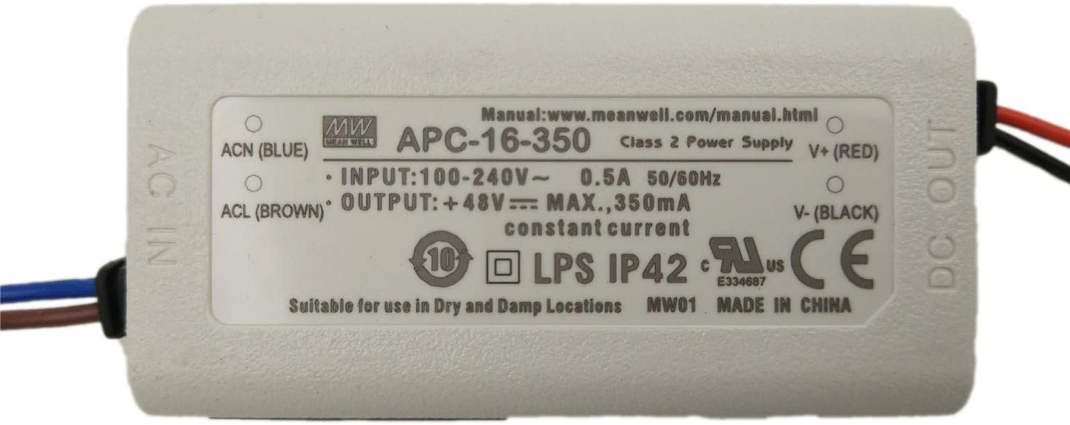 APC-16-700,impulsinis srovės šaltinis LED 350mA 12-48V,MEAN WELL - Elektros instaliacija, Maitinimo šaltiniai, Maitinimo šaltiniai