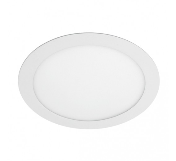 Įleidžiama LED panelė ORIS, IP44, 19 W, 1800 lm, 4000 K, baltos sp., apvalios formos, Ø22,5 cm,GTV - Įleidžiami šviestuvai, Vidaus šviestuvai