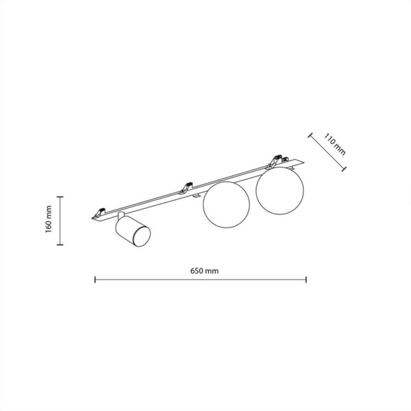 Sieninis - lubinis šviestuvas CIRCOLO LED S 3000K 18W 10928 - Įleidžiami šviestuvai, Sieniniai šviestuvai