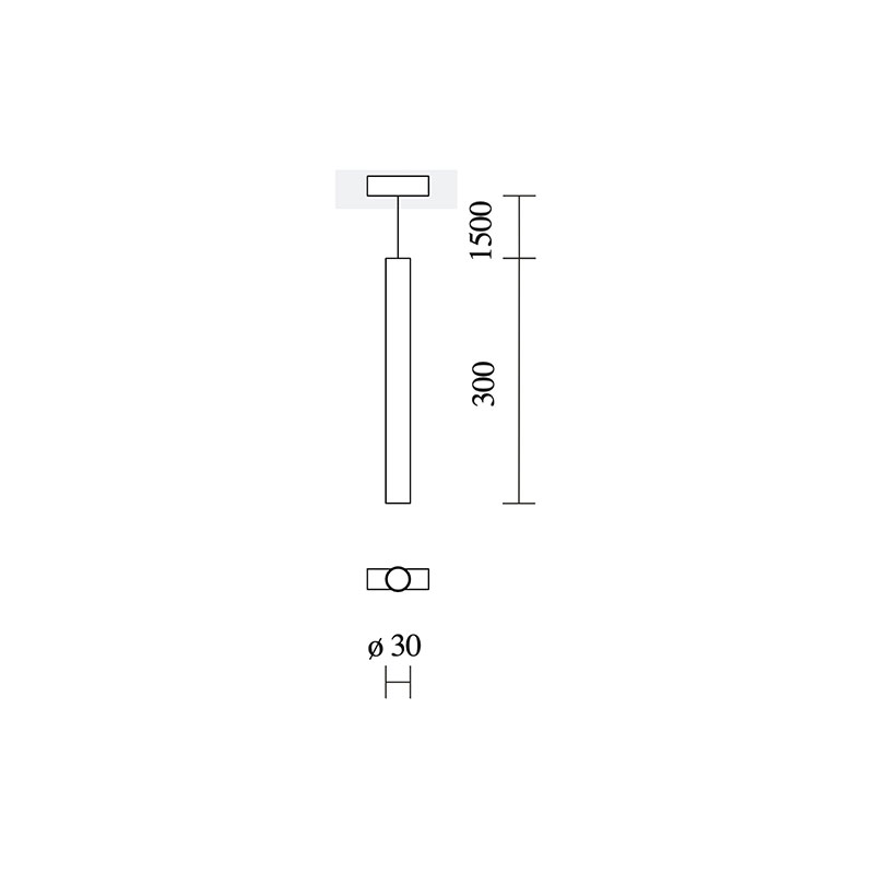 Akcentinis šviestuvas INSIGHT TUBE 3000K 10W 36.0122.01.830 - Apšvietimo sistemos