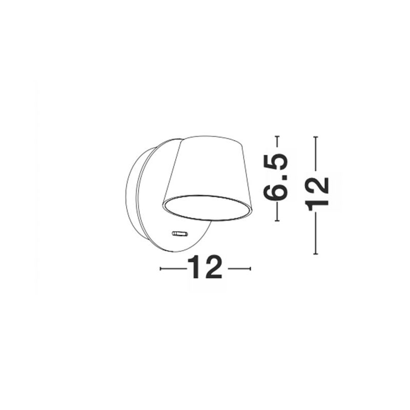 Sieninis šviestuvas AMADEO 3000K 6W 8223601 - Sieniniai šviestuvai