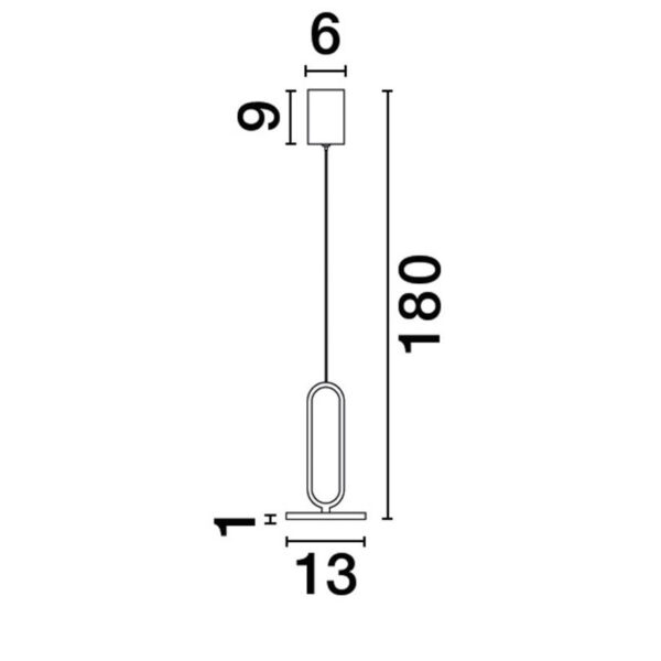 Pakabinamas šviestuvas GEA 3000K 8W 9501207 - Pakabinami šviestuvai