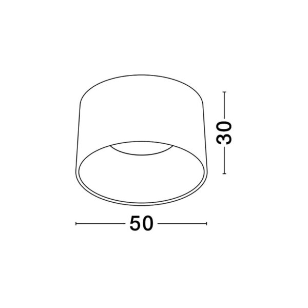 Lubinis šviestuvas ATIL 3000K 35W 9870012 - Lubiniai šviestuvai