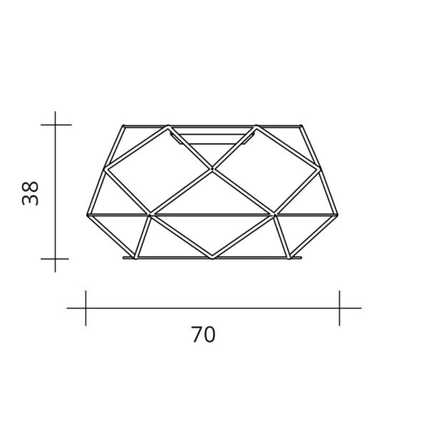Lubinis šviestuvas EUCLIDE 2700K 62W ART.1821.22.2700 - Lubiniai šviestuvai