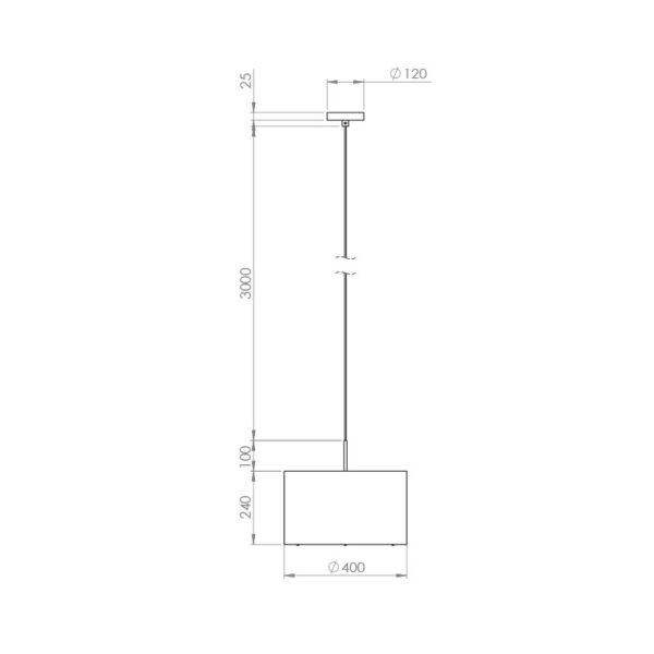 Pakabinamas šviestuvas REMS 2700K 9W C1318 - Pakabinami šviestuvai