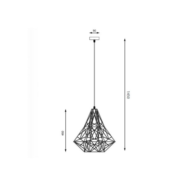 Pakabinamas šviestuvas SKELETON HP1335-BL - Pakabinami šviestuvai