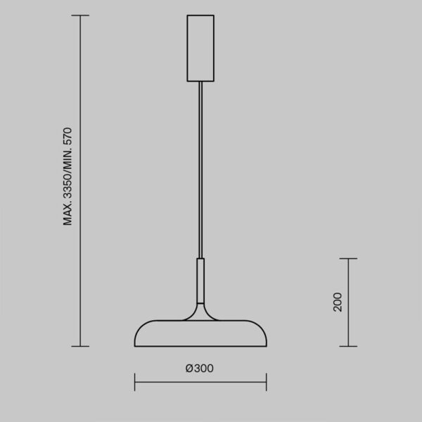 Pakabinamas šviestuvas GERHARD 3000K 19W MOD189PL-L12W3K1 - Pakabinami šviestuvai