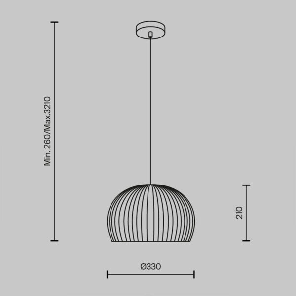 Pakabinamas šviestuvas ROOTS MOD195PL-01W - Pakabinami šviestuvai