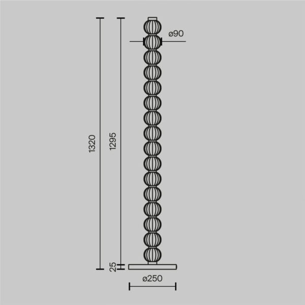 Pastatomas šviestuvas AMULET 3000K 33W MOD555FL-L23G3K - Toršerai, pastatomi šviestuvai