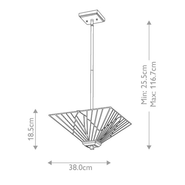 Pakabinamas šviestuvas ALDERLEY TF-ALDERLEY-F-P - Pakabinami šviestuvai