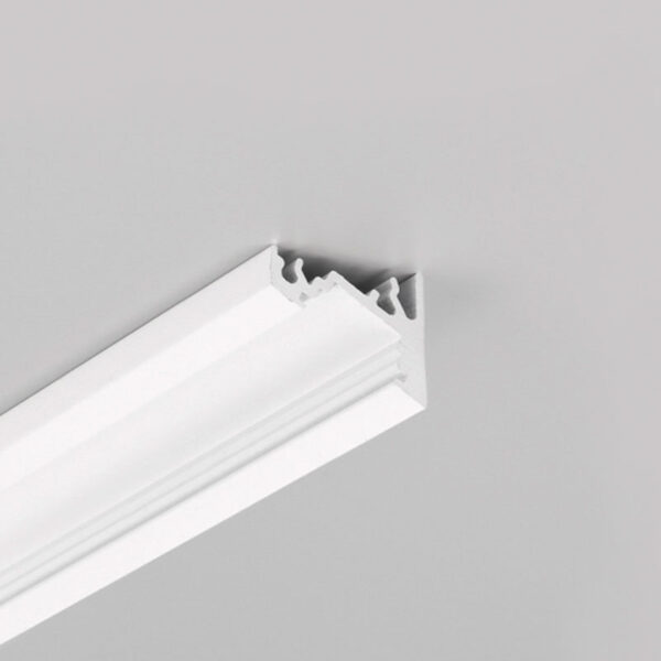 Virštinkinis kampinis LED profilis CORNER10 BC/UX 2M baltas 83040002,TOPMET - LED juostos, profiliai