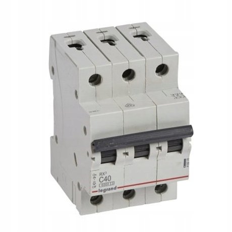 419239,automatinis išjungiklis RX3, 3P,C40 A, 6 kA,LEGRAND - Automatai, Elektros instaliacija