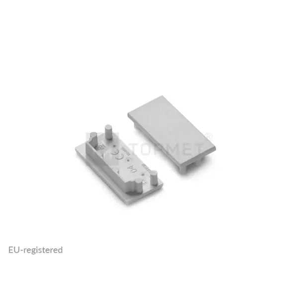 LED juostos profilio VARIO30-04 užbaigimo elementas 2vnt., pilkas,Topmet - Profiliai LED juostai