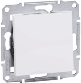 EPH0401421mperjungiklis p/t viengubas be rėmelio baltas ASFORA,SCHNEIDER ELECTRIC - Elektros instaliacija, Jungikliai